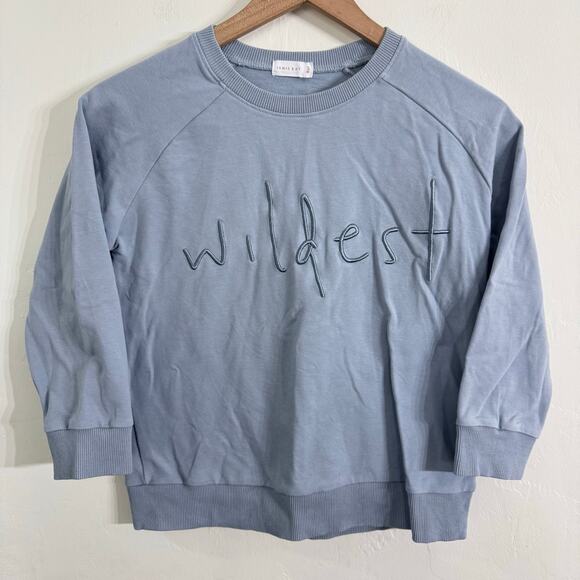 Jamie Kay Wildest Sweatshirt & Sweatpants Outfit Set Blue Size 8Y - Picture 3 of 16